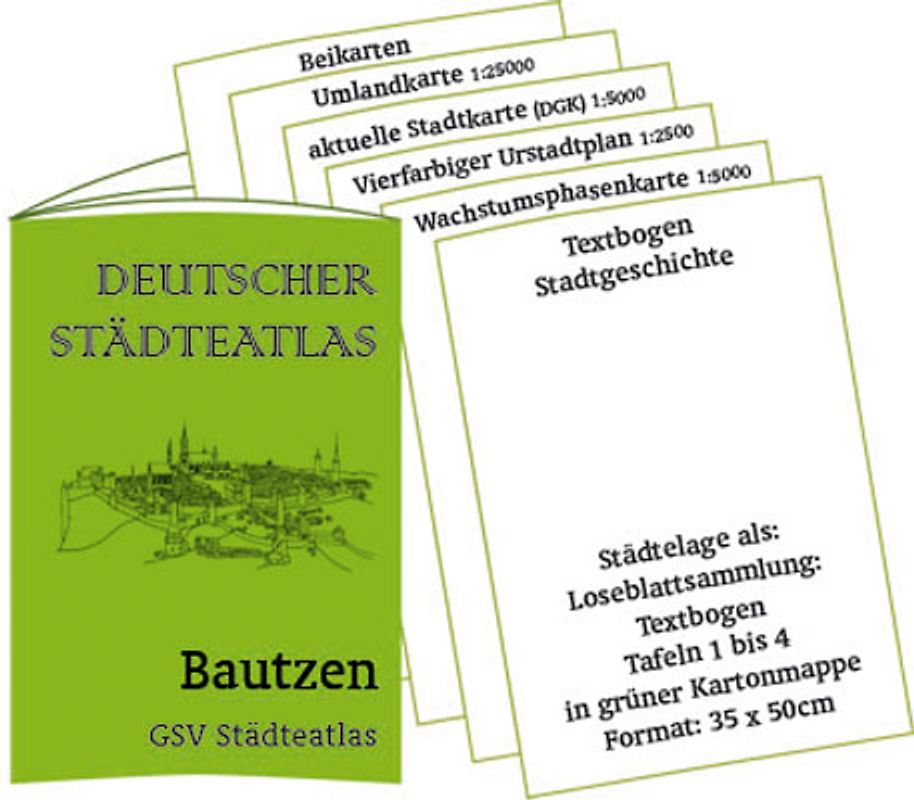 Stadtmappe Bautzen - Deutscher Städteatlas