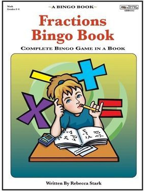 Fractions Bingo Book: Complete Bingo Game In A Book
