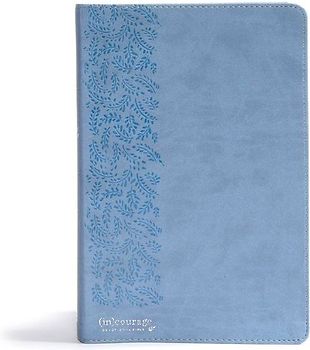 CSB (In)Courage Devotional Bible, Blue Leathertouch Indexed