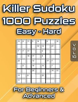 Killer Sudoku Puzzle Book for Adults: Sum Sudoku for Adults with 1000 Puzzles for Beginners & Advanced