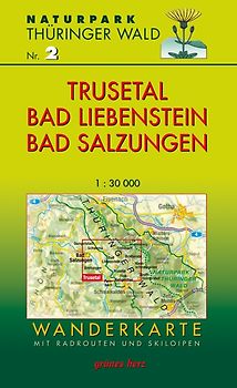 Wanderkarte Trusetal, Bad Liebenstein, Bad Salzungen