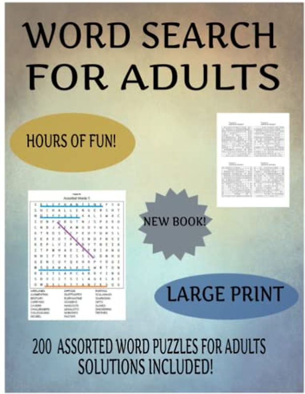WORD SEARCH FOR ADULTS: LARGE PRINT
