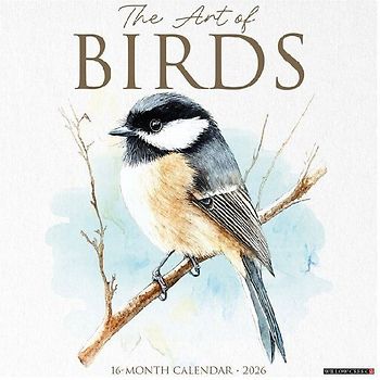 The Art of Birds 2026 12 X 12 Wall Calendar