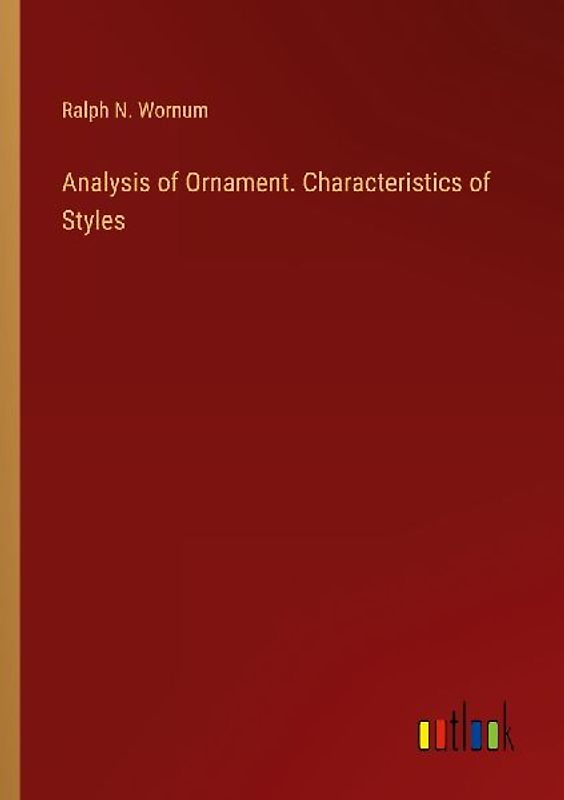 Analysis of Ornament. Characteristics of Styles
