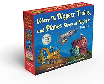 Where Do Diggers, Trains, and Planes Sleep at Night? Board Book Boxed Set (Where Do...Series)