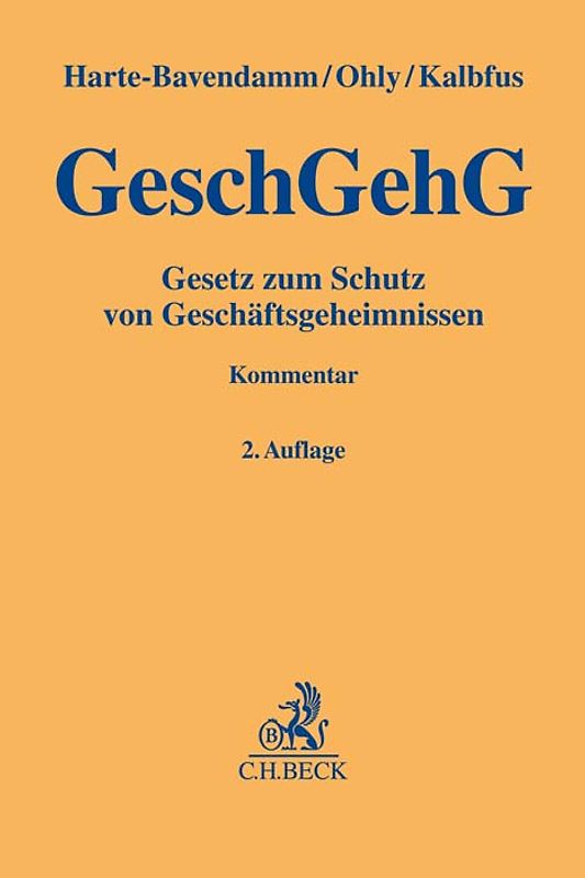 Gesetz zum Schutz von Geschäftsgeheimnissen. GeschGehG