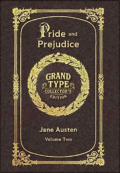 Large Print - Pride and Prejudice, Volume 2 of 2 - Grand Type Collector's Edition - Matte Hardcover with Dust Jacket