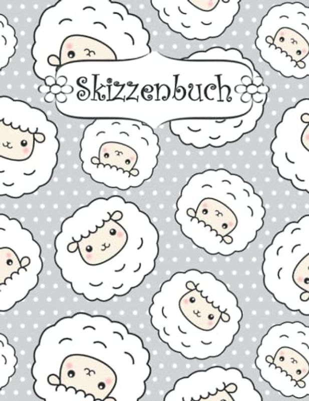 Skizzenbuch: Schaf Zeichenbuch Sketchbook Blanko Heft | Perfekt als Zeichenheft, Sketchbook, Schreiben, Malen .