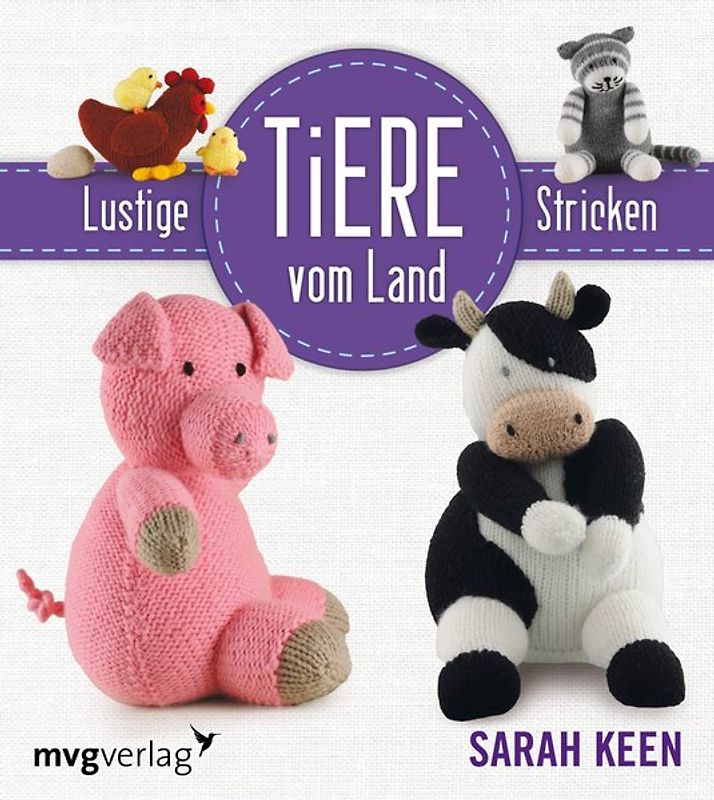 Lustige Tiere vom Lande stricken
