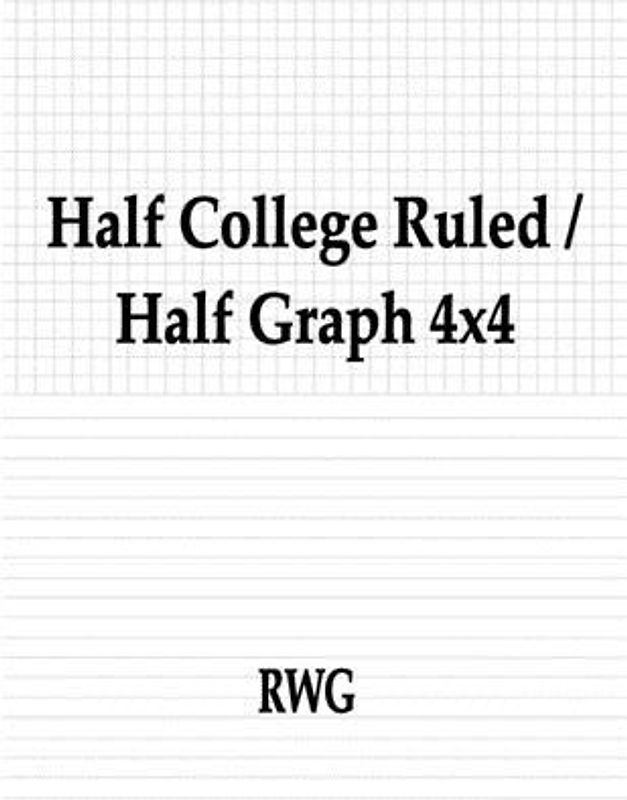 Half College Ruled / Half Graph 4x4