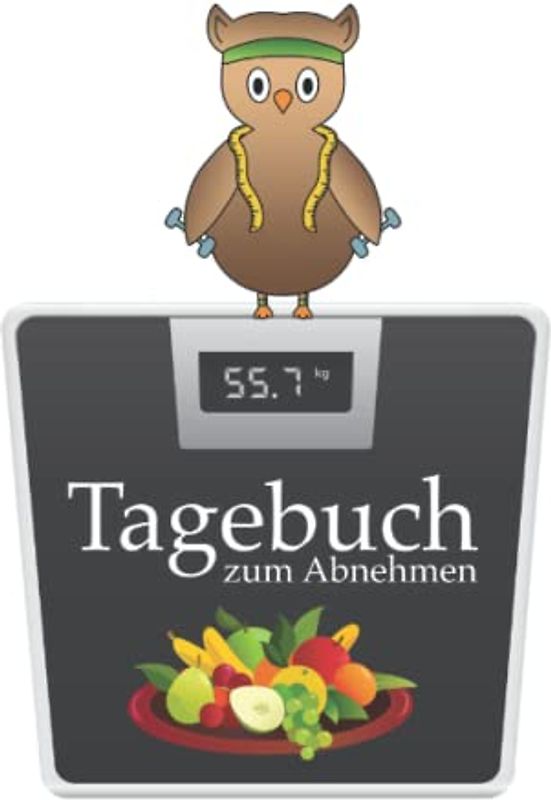 Tagebuch zum Abnehmen: Diät Tagebuch zum Ausfüllen, DIN A5