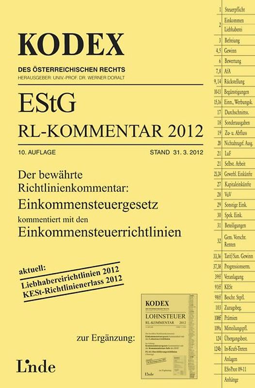 KODEX EStG Richtlinien-Kommentar 2012