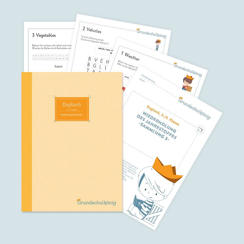 Grundschule - Englisch, 3. & 4. Klasse: Wiederholung des Jahresstoffs - Teil 3