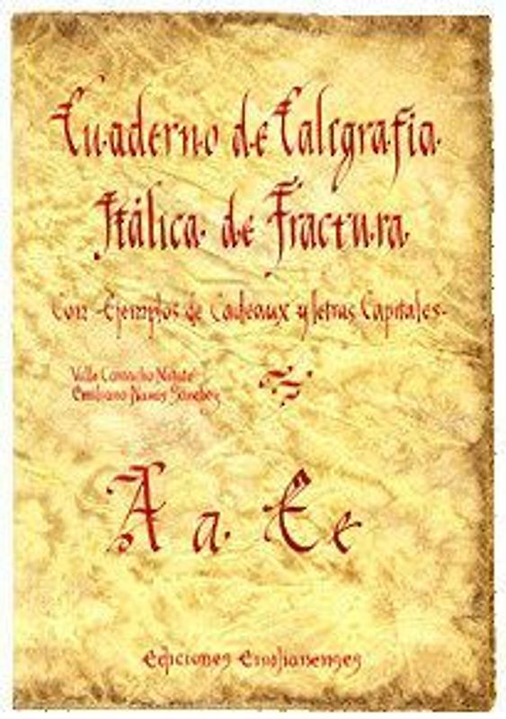 Cuaderno de caligrafía itálica de fractura