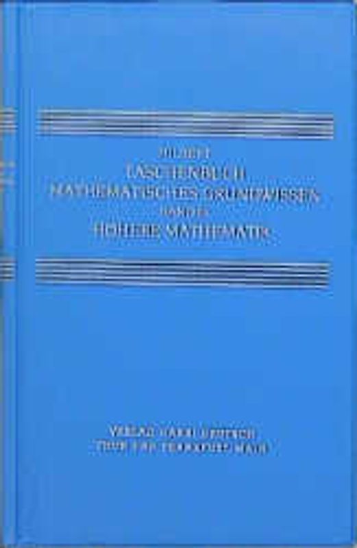 Taschenbuch mathematisches Grundwissen. Höhere Mathematik