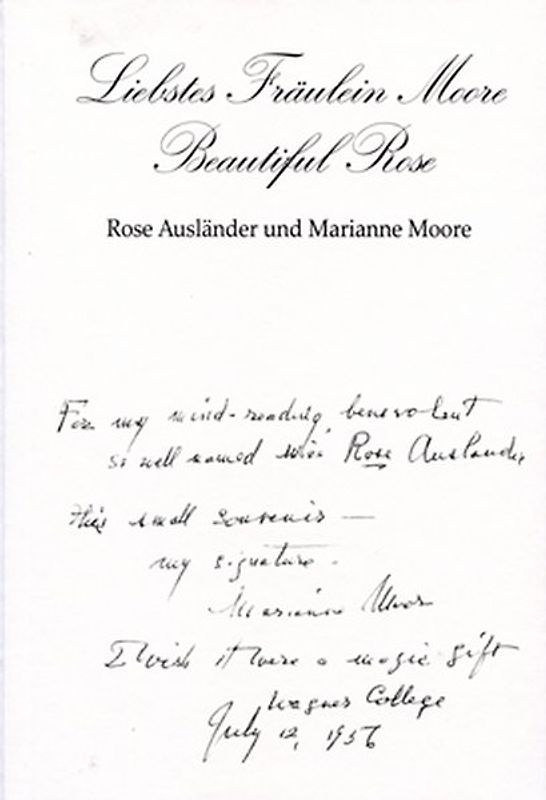Liebstes Fräulein Moore – Beautiful Rose