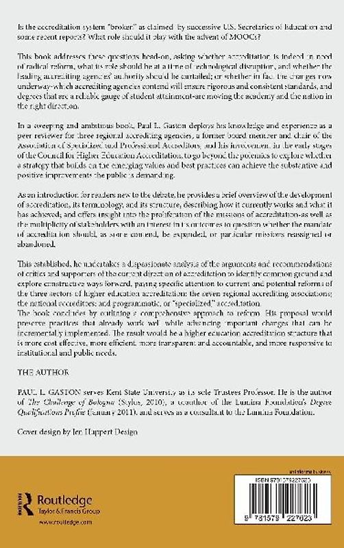 Higher Education Accreditation