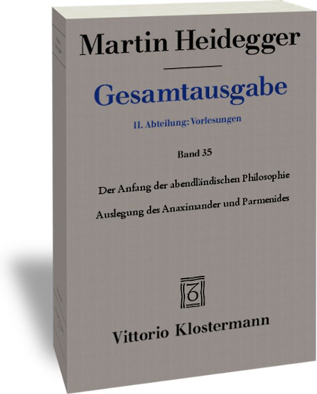 Der Anfang der abendländischen Philosophie