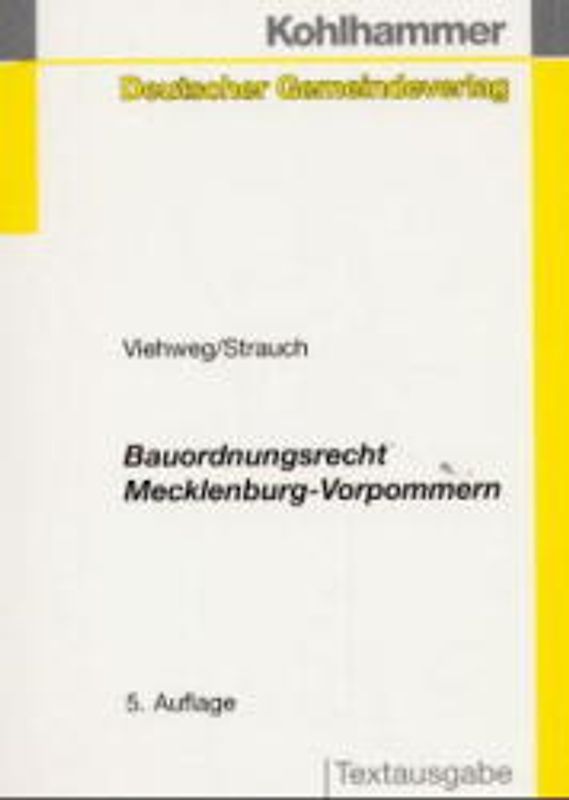 Bauordnungsrecht Mecklenburg-Vorpommern