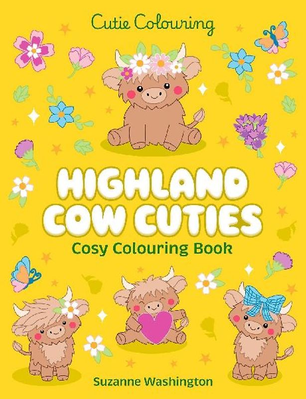 Highland Cow Cuties Colouring Book
