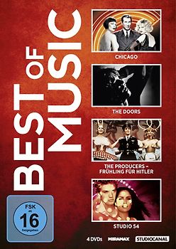 Best of Music: Chicago / Studio 54 / The Doors / The Producers - Frühling für Hitler [4 DVDs] DVD