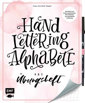 Handlettering Alphabete – Das Übungsheft mit original Tombow ABT Dual Brush Pen