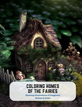 Coloring Homes of the Fairies: Stunning Illustrations of Imaginary Homes to Color