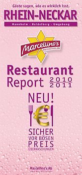 Marcellino's Restaurant Report Rhein-Neckar 2010/2011 - Edition Pink-Champagne