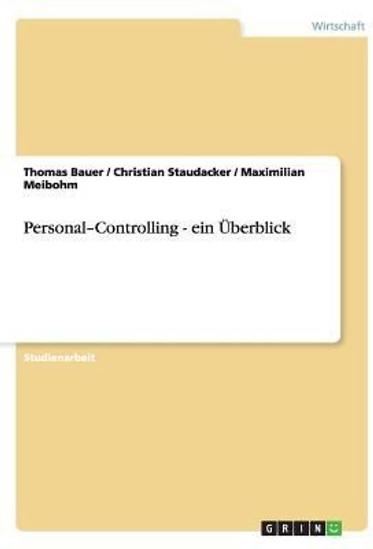 Personal-Controlling - ein Überblick
