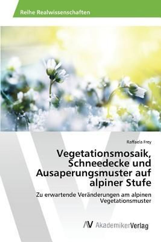 Vegetationsmosaik, Schneedecke und Ausaperungsmuster auf alpiner Stufe