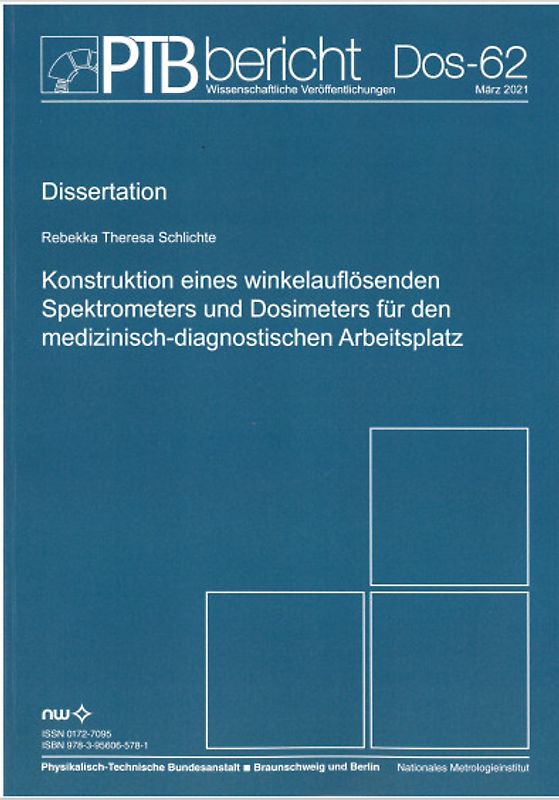 Konstruktion eines winkelauflösenden Spektrometers und Doisimeters für den medizinisch-diagnostischen Arbeitsplatz