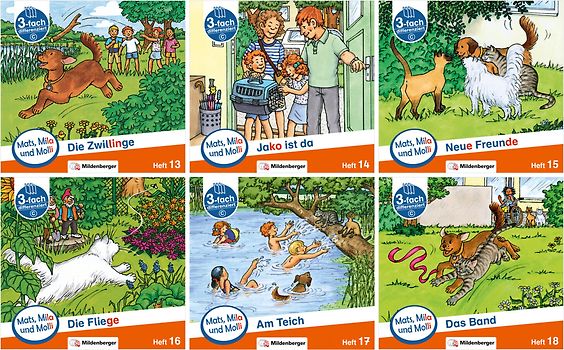 Paket – Mats, Mila und Molli – Heft 13–18, Schwierigkeitsstufe C