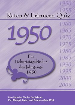 Raten und Erinnern Quiz 1950