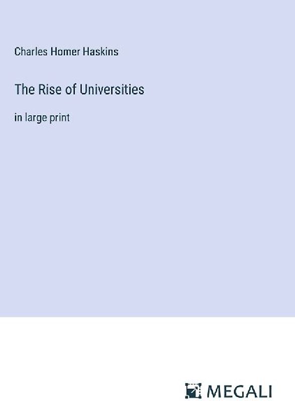 The Rise of Universities