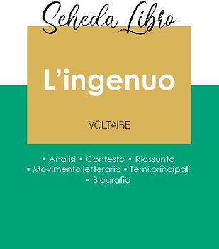 Scheda libro L'ingenuo di Voltaire (analisi letteraria di riferimento e riassunto completo)