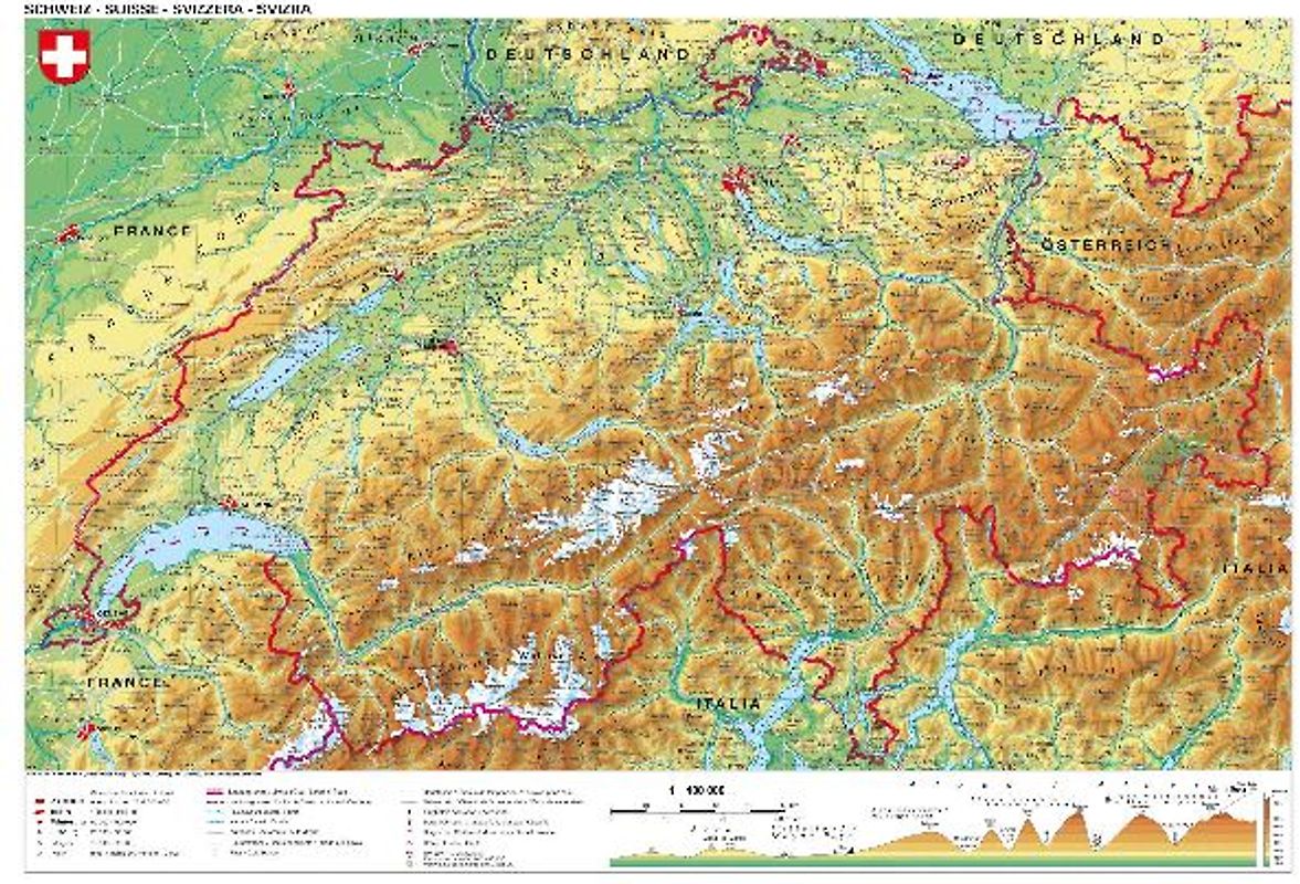 Schweiz physisch Papierposter