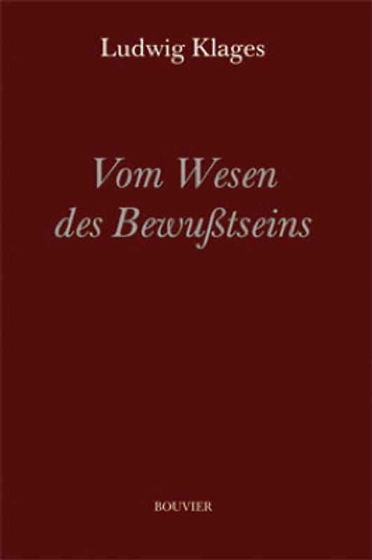 Vom Wesen des Bewußtseins