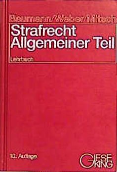 Strafrecht, Allgemeiner Teil