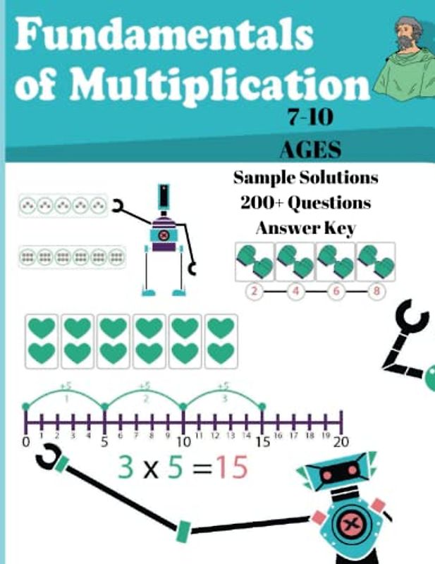 Fundamental of Multiplication: 7-10 ages Math Workbook-200+ Question-Multiplication-Sample Solution