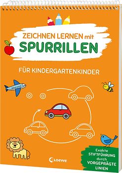 Zeichnen lernen mit Spurrillen - Für Kindergartenkinder