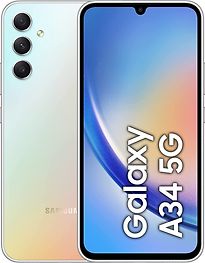 Image of Samsung Galaxy A34 5G Dual SIM 256GB awesome silver (Refurbished)
