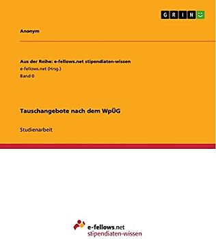 Tauschangebote nach dem WpÜG