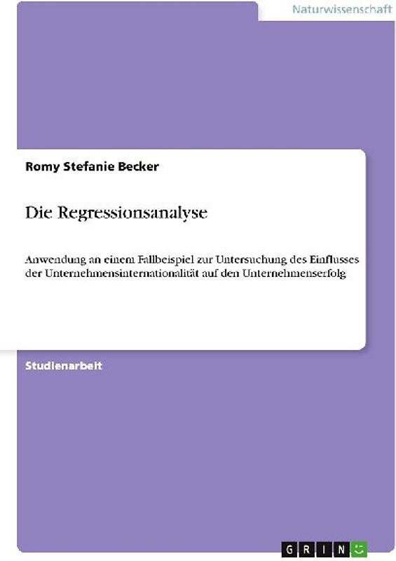 Die Regressionsanalyse