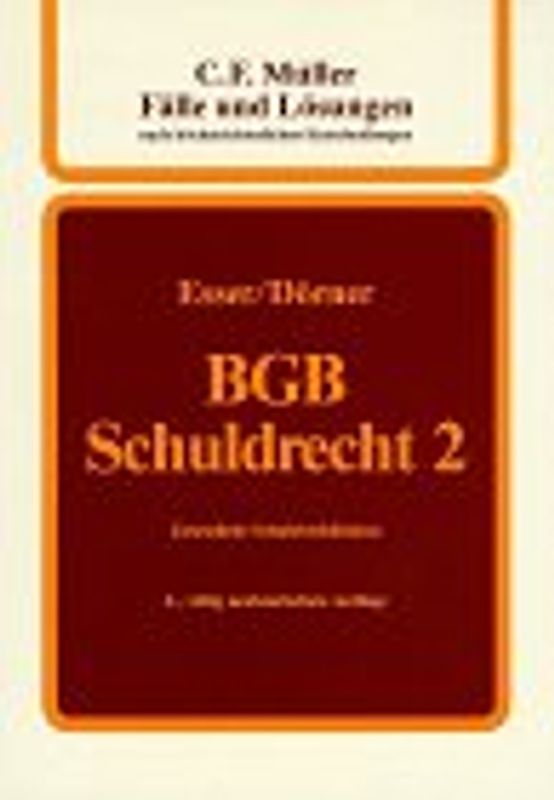Schuldrecht 2. Gesetzliche Schuldverhältnisse