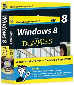 Windows 8 For Dummies Book + DVD Bundle