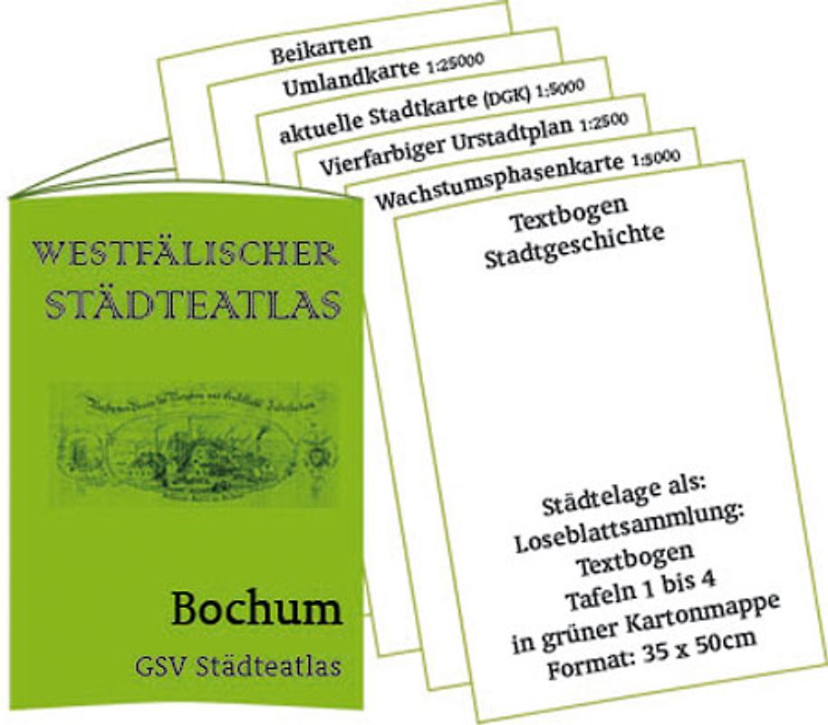 Stadtmappe Bochum - Westfälischer Städteatlas