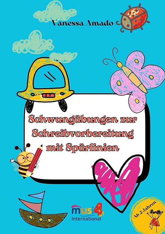 Schwungübungen zur Schreibvorbereitung mit Spürlinien