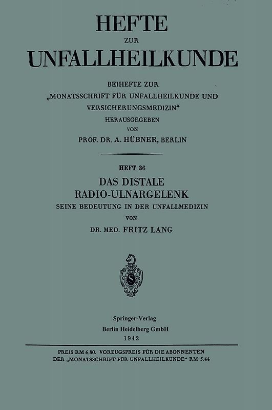 Das Distale Radio-Ulnargelenk