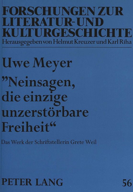 «Neinsagen, die einzige unzerstörbare Freiheit»