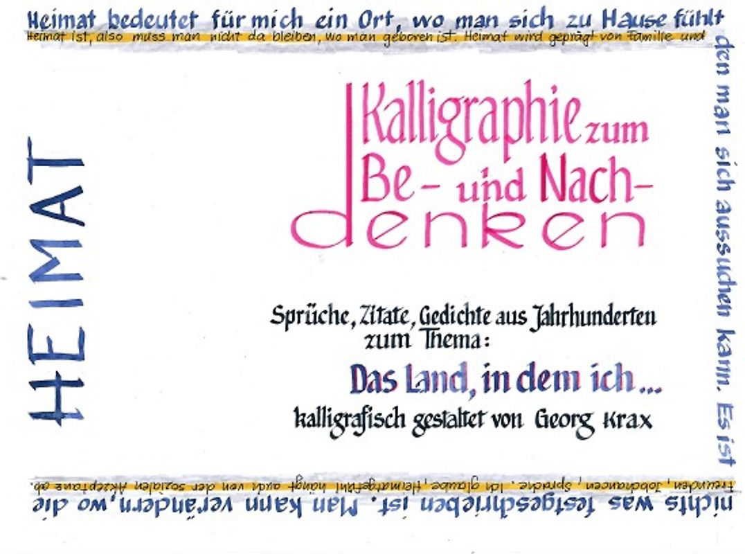 Kalligraphie / Heimat